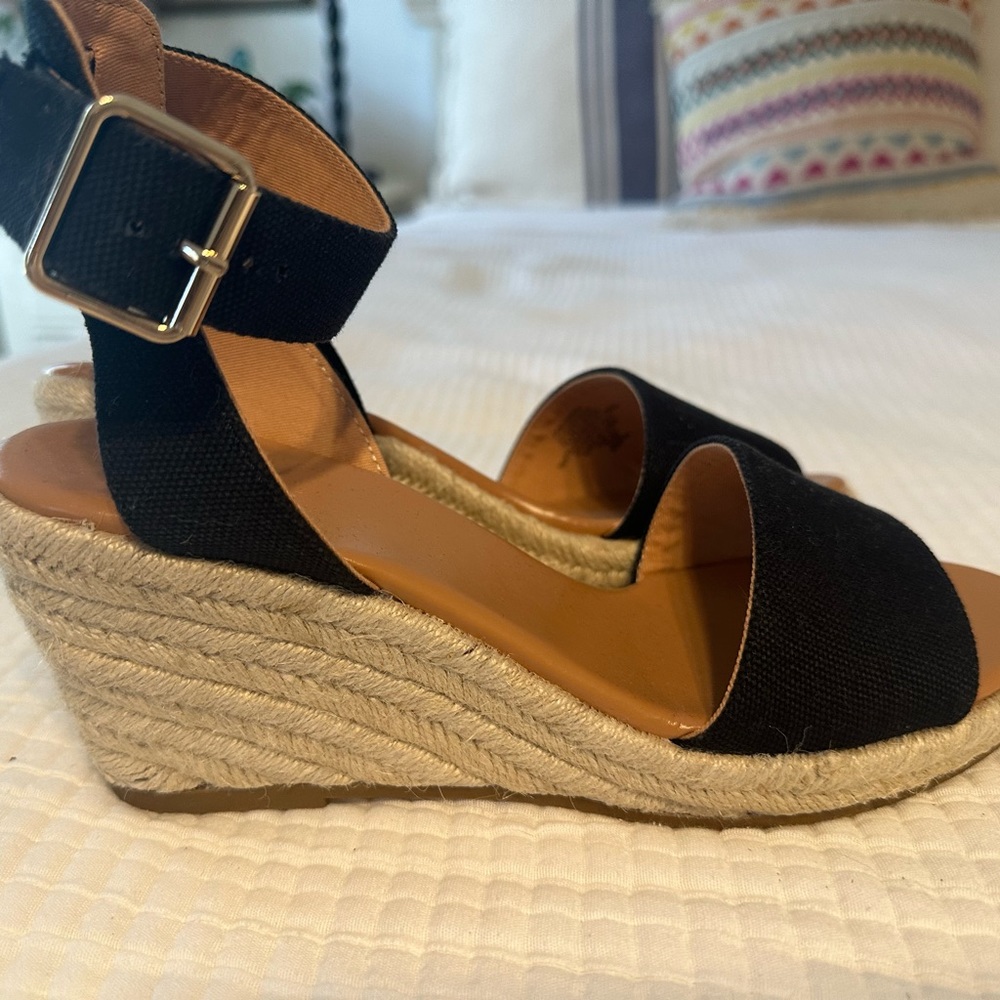 J. Crew Wedge Ankle Strap Espadrille NWT